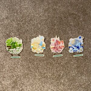 Starbucks WDW Disney Park-Themed Pin Collection